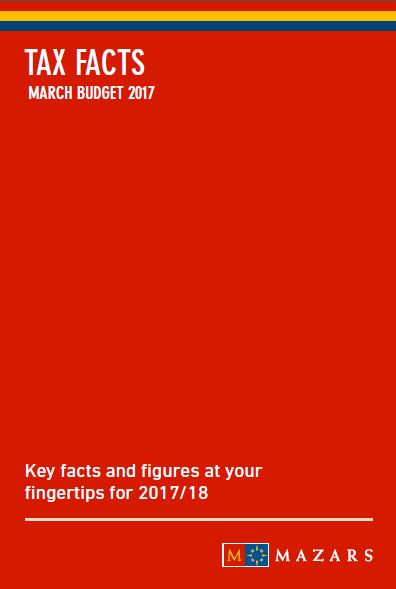 Mazars Tax Facts - Spring Budget 2017_cover